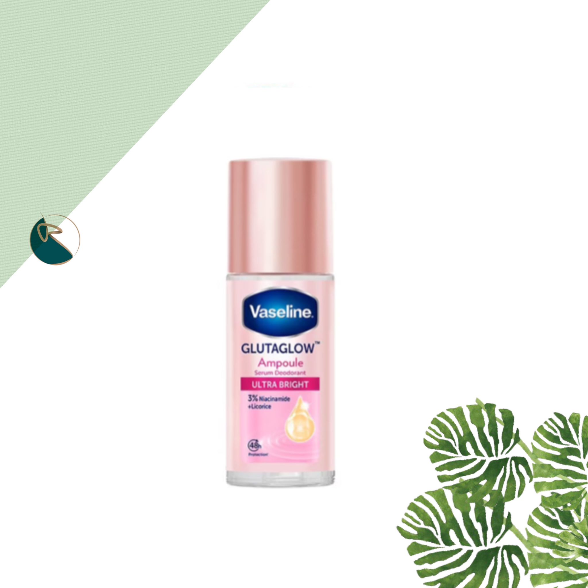 Vaseline Glutaglow Ampoule Serum Deodorant ROLL ON  Ultra Bright 45Ml